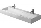 Умивальник Duravit Vero з полицею для змішувача 120x47 cm, біла WonderGliss