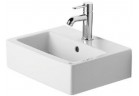Умивальник Duravit Vero, z переливом, з полицею для змішувача, з одним отвором, 45x35 cm, biala WonderGliss, mocowania в комплекті