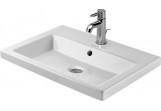 Умивальник Duravit навісна біла серія 2nd Floor 60x43 cm з 1 отвором