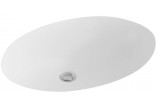 Umywalka Villeroy & Boch Evana Weiss Alpin Ceramicplus podblatowa, 500x350 mm, bez miejsca na armaturę, z przelewem- sanitbuy.pl