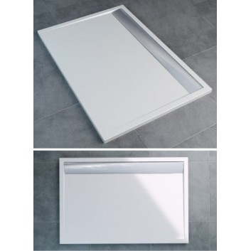 Brodzik SanSwiss Ronal prostokątny 800x900 mm biały- sanitbuy.pl