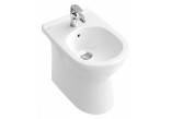 Bidet Villeroy & Boch O.Novo stojący, Biały Alpin Ceramicplus, 360x560 mm, 1-otworowy, z przelewem - sanitbuy.pl