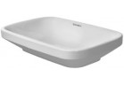  Умивальник Duravit DuraStyle, 60x38 cm, шліфована, без отвору для змішувача, Білий Alpin WonderGliss