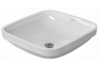  Умивальник під стільницю, Duravit DuraStyle, 37x37 cm, без отвору для змішувача, Білий Alpin WonderGliss