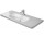  Меблевий умивальник, Duravit DuraStyle, 120x48 cm, з одним отвором, Білий Alpin WonderGliss
