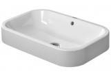 Умивальник монтований на стільниці, Duravit Happy D. 60 cm, bezotworowa, Білий Alpin