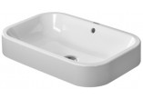 Umywalka stawiana na blat, Duravit Happy D. 600 mm, bezotworowa, Biały Alpin- sanitbuy.pl