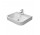 Умивальник монтований на стільниці, Duravit Happy D. 60x40 cm, з одним отвором, Білий Alpin
