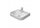 Umywalka stawiana na blat, Duravit Happy D. 600 mm, 1-otworowa, Biały Alpin- sanitbuy.pl