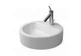 Умивальник Duravit Starck 1, монтована на стільниці, діаметром 48 cm, з 1 отвором, Білий Alpin WonderGliss