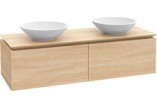 Szafka podumywalkowa Villeroy&Boch Legato, 1200x380x500 mm, Biały Mat, miejsce pod dwie umywalki- sanitbuy.pl