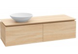 Шафка підраковинна Villeroy&Boch Legato, 1200x380x500 mm, Білий Мат., miejsce na umywalkę з лівої storny, освітлення LED