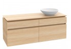 Шафка підраковинна Villeroy&Boch Legato, 1200x550x500 mm, Glossy Grey, miejsce na umywalkę z правої strony