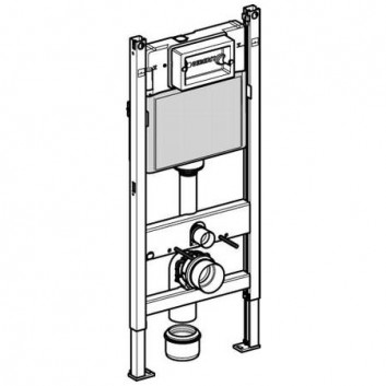 System podtynkowy Geberit DuofixBasic H112 do WC, UP100, Delta- sanitbuy.pl