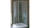 Напівкругла кабіна dwuskrzydłowa Novellini Young 2.0 R2 LUX, zakres regulacji 77,5-79,5 cm, profil хром, прозоре скло