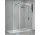 Кабіна typu walk-in Novellini Kuadra H2 з крилом obrotowym 100+37 cm, profil хром, прозоре скло