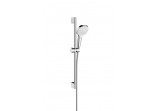 Душовий комплект Hansgrohe Croma Select E 1jet 90 cm, wielkość główki prysznicowej 11 cm, білий/хром