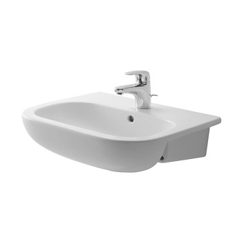 Umywalka Duravit D-Code 550x440 mm blatowa z otworem na baterię- sanitbuy.pl