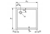 Піддон Huppe Purano прямокутний 900x900 mm