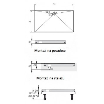 піддон Huppe EASYSTEP manufaktura прямокутний 1500x1000 mm- sanitbuy.pl