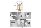Кабіна Huppe Enjoy Pure 90x90 cm, установка на піддоні, хром eloxal, прозоре скло z Anti-Plaque