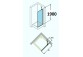 двері розсувні Huppe Aura Elegance , 900 x 900 mm, прозоре скло срібний mat , - sanitbuy.pl