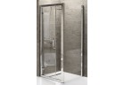 Душова стінка Novellini Kuadra F 66-69 cm, profil хром, скло прозорі