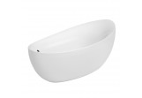 Ванна Villeroy & Boch Aveo New Generation 1900x950 mm овальна плавно підлогова bez rantu z systemem przelewowo-odpływowym, Quaryl, UBQ194AVE9W1V