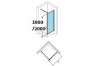 Бічна стінка Huppe Design Pure 70 cm, вис.190 cm, хром, прозоре z AntiPlaque