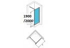 Бічна стінка Huppe Design Pure 70 cm, wys. 200 cm, хром, прозоре z AntiPlaque