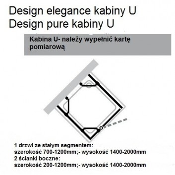 Двері душові Huppe Design 501 - складані, szer. 800 mm- sanitbuy.pl