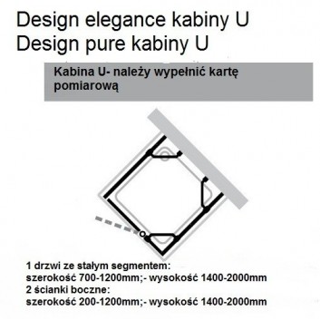 Двері душові Huppe Design 501 - складані, szer. 800 mm- sanitbuy.pl