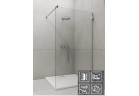 Стінка Radaway Euphoria Walk-in V 130, хром, прозоре скло