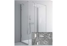 Двері до стінки Radaway Fuenta New KDJ+S 80 cm, хром, прозоре скло EasyClean, 384021-01-01L