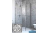Кабіна Radaway Fuenta New KDD-B 100x100 cm (typ - BIFOLD), хром, прозоре скло EasyClean