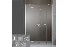 Двері для ніши Radaway Fuenta New KDJS 120 cm, Праве, хром, прозоре скло EasyClean, 384031-01-01R+384090-01-01