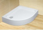 Акриловий піддон Radaway Siros e Compact 80x90 cm, правий, напівкруглий asymetryczny