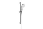 Душовий комплект Hansgrohe Croma Select S Vario 65 cm, wielkość główki prysznicowej 11 cm, EcoSmart 9 l/min, білий/хром