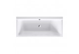 Ванна акрилова Duravit P3 Comforts 170x70 cm, нахил з лівої