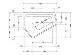 Ванна акрилова Duravit Paiova 190x140 cm кутова права