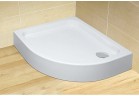 Акриловий піддон Radaway Siros E 80x90 cm, лівий, asymetryczny, напівкруглий