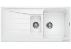 Zlewozmywak підвісний 100x50 cm Blanco Sona 6 S без пробки, білий