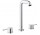 Змішувач для умивальника Grohe Essence підлогова, wys. 244 mm, хром, на 3 отвори