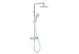 Душовий комплект Kludi Freshline Dual Shower System з термостатом, верхній душ 25 cm, хром