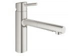 Кухонний змішувач GROHE Concetto 1/2" підлогова, wys. 264 mm, supersteel, одноважільний