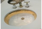  Умивальник під стільницю Laureate Polished Gold овальна 49x41cm 