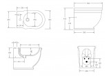 Bidet Artceram Hermitage підлоговий 36x55 cm, білий, HEB00101;00