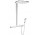 Душовий комплект Hansgrohe Rainmaker Select 460 2jet, zasięg 580 mm, білий/хром, EcoSmart