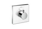 Змішувач термостатичний Hansgrohe ShowerSelect Glass прихований, el. zewnętrzny, білий/хром, HighFlow 1-odbiornik