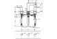 Bateria umywalkowa 3-otworowa Hansgrohe Talis E wys. 127 m, chrom, komplet odpływowy- sanitbuy.pl